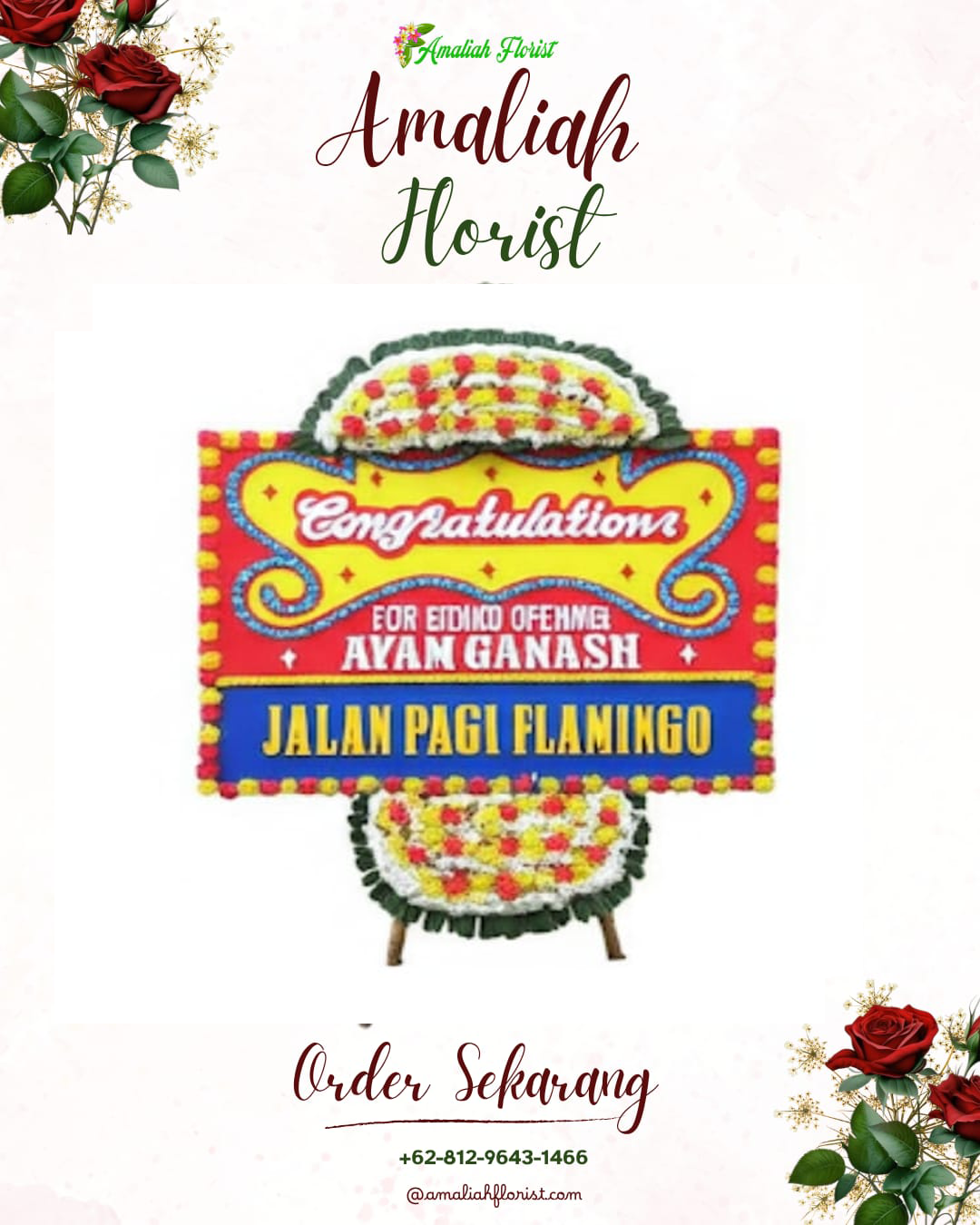Sewa Papan Bunga Baruga